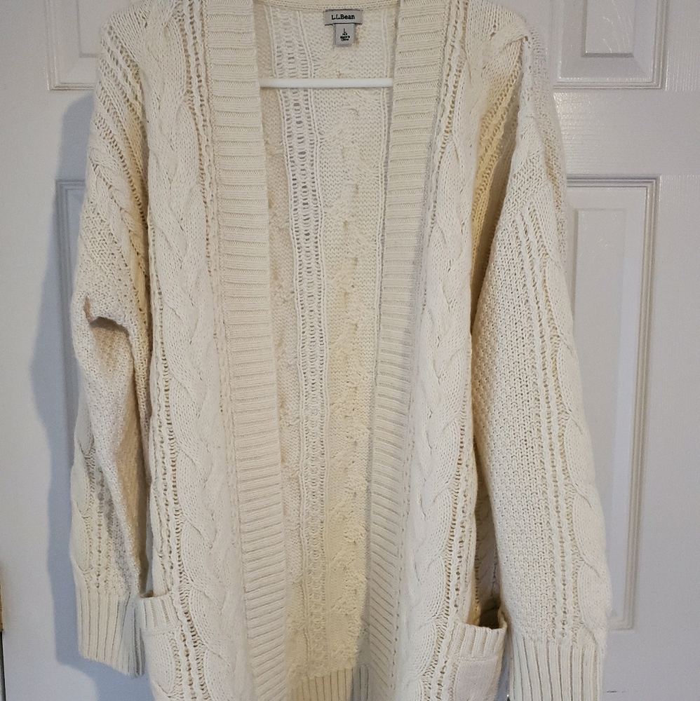 L.L. Bean Double Cotton Cardigan